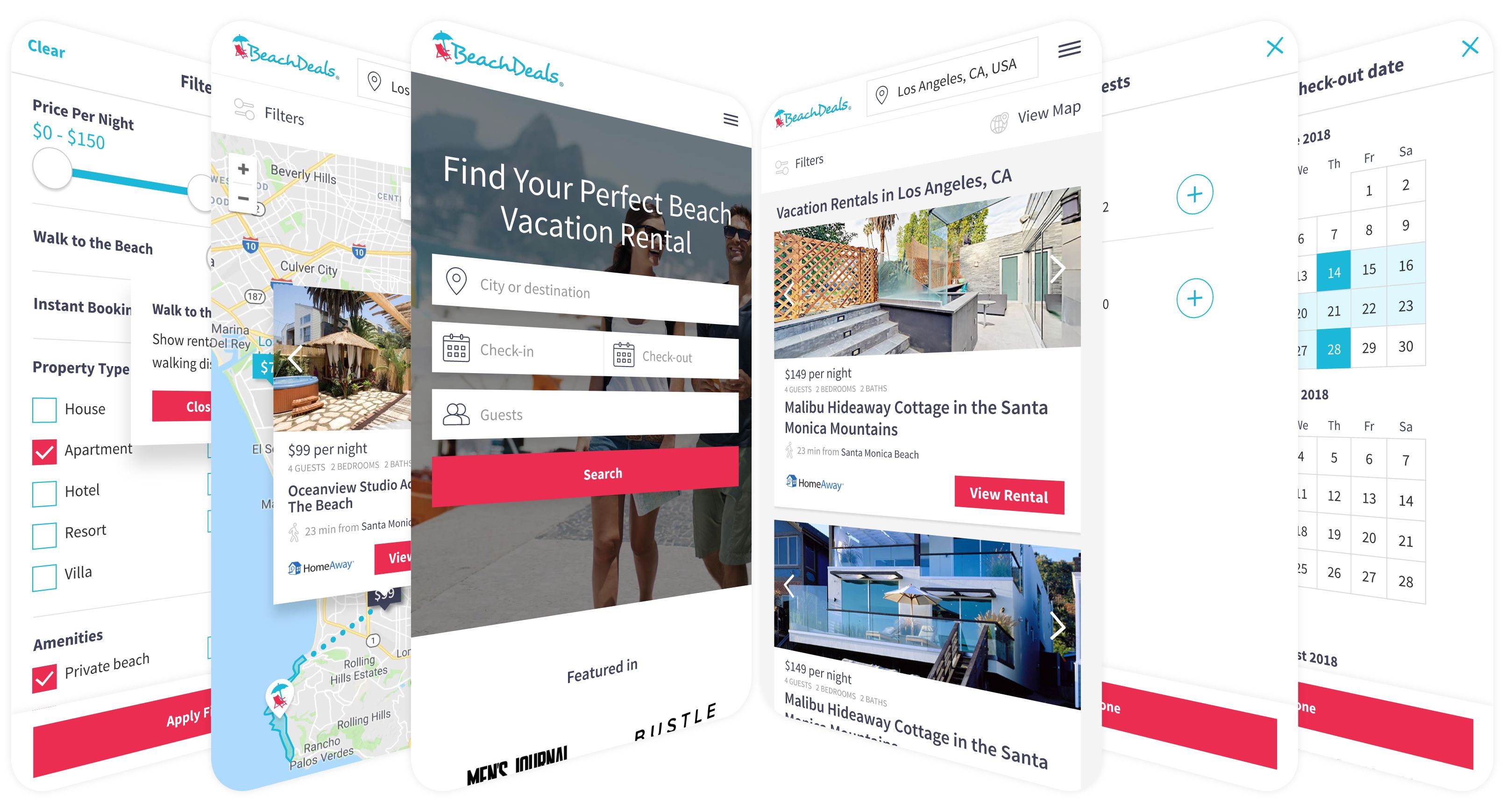 BeachDeals Mobile UI